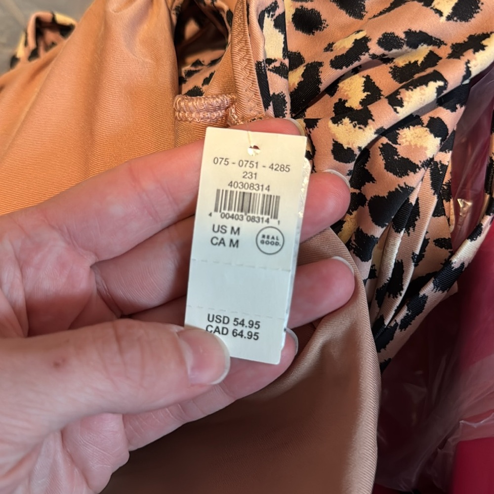 NWT Aerie Leopard Full Coverage Wrap One Piece Swimsuit XL Long Med and Large - Picture 11 of 12